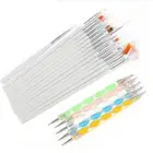 Brush Gel Nail Polish Art Set Dotting Painting Drawing Brushes Pen Tools 20pcs.