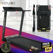 2.5hp Treadmill Electric Fully Foldable Home Gym Fitness Exercise 450mm Black