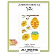 Lisa Horton Crafts Layering Stencils 5"X7"-Just Bee-Cause