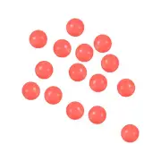 100Pcs Hard Plastic Fishing Beads Glow in the Dark 8mm for Fishing Rigs, Red