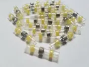100 pcs SOLDER AND SEAL HEAT SHRINK BUTT CONNECTORS WIRE SPLICE 12-10 GAUGE