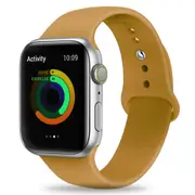 Silicone Apple Watch Band Sport Loop For Apple Watch 44mm Walnut Brown