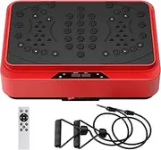 SogesGame Vibration Plate Exercise Machine, Vibrating Lymphatic Drainage Shaking Full Body, Vibrate Stand with 99 Speed Levels for Weight Loss and Fat Burner for Women & Men (Red)