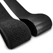 4" Black Sew On Hook and Loop - 12" of Hook 12" of Loop Per Package.
