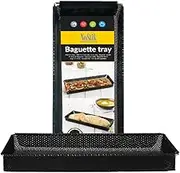 Perfect Baguette Crisper Tray 1 Piece Free Baking Without Oil - Black