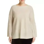 NWT Womens Plus Size 3X Vince Camuto Gold Sparkly Bell Sleeve Sweater