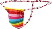 [Newsywell] Mens T-Back Cotton Thongs Sumo G String Low Rise Bikini Briefs Underwear