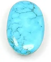 [Queenslands] 19.1 Carat Firoza Gemstone Natural Certified Loose Turquoise Gem Pear Cut, Crystal, Turquoise