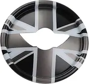 Tianwu05 Fit for Mini Cooper JCW F54 F55 F56 F57 F60 Car-Styling Accessories Steering Wheel Center Panel Car Sticker(Grey Jack,F60_2020-2023)