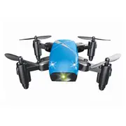 S9 Mini Folding UAV 4-Axis Aircraft Remote Control Drone Toy Teenager Blue