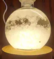 Storm Glass Barometer Snow Globe & LED USB Display | Made in the USA! | Great