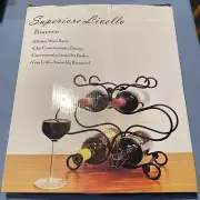 6-Bottle wine rack Storage Stand Countertop