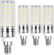 Led Corn Bulbs 15W, 120W Incandescent Bulbs Equivalent, 4000K Natural White, 1700Lm, E14 Small Edison Screw LED Light Bulbs, Non-Dimmable, Pack of 4