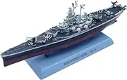 1/1000 Alloy WWII USS Massachusetts BB-59 Battleship Finished Model Memorial Nautical Warship Collection for Enthusiasts