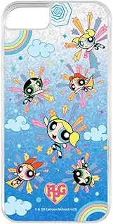 Ingrem iPhone SE3 Case Bubbles Powerpuff Girls iPhone SE 3rd Generation 2nd Generation SE2 8 7 Character Cute Cover Soft Hard Smartphone Cover Smartphone Case Bubbles Gradient Pattern