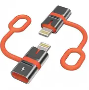 USB C to Lightning Adapter (2 Pieces), USB C to Lightning Adapter 36 W Fast Charging Lightning USB C Adapter for iPhone 14 13 12 11 Pro Max, Pad Pro/Air 5/Mini 6, Pod Nano/Touch with Anti-Lost Rope