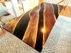 60" x 30" Epoxy Resin Center Table Top , epoxy Stunning resin Centerpiece table