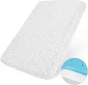Luv4babe Crib Mattress Pad 52" x 27" for Toddler/Crib Bed, Memory Foam Wateproof Mattress Pad with Removable Cover