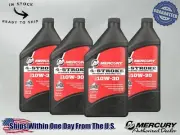 Mercury OEM SAE 10W-30 Mineral 4-Stroke Marine Engine Oil Quart 8M0078625-4PACK
