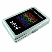 KAMALA 2024 Silver Metal Cigarette Case RFID Protection Wallet