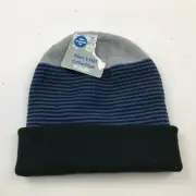 NEW Cuffed Beanie Hat Cap Blue Gray Black Stretch Fit Adult Mens Knitted Casual