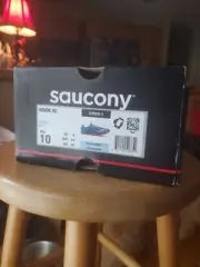Saucony Running Cleat Shoes Havoc XC Flat Athletic Spike Blue Orange 10M New