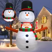 6FT Christmas Inflatable Outdoor Decorations Animated Snowman Santa Claus Pop...