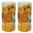 Sunflower 6-inch LED Candles, Set of 2 with Remote
