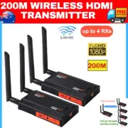 200m Wireless Audio Video Transmitter Receiver Adapter HDMI Extender HD 1080P TV