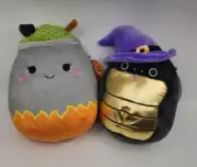 Squishmallows 2022 Halloween Plush Johanna Cauldron & Fabi Snake Full Size 10"