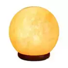 12V 12W 6.5" Ball Himalayan Pink Salt Lamp Carved Rock Crystal Light Bulb O