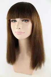 Long Brunette Wig Female Fashion Wigs Kanekalon Fiber cosplay Made in America