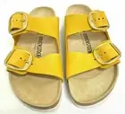 Birkenstock New w/ Box Arizona Big Buckle Ochre Nubuck Leather Reg - Select Size