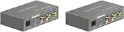 2X 192Khz Audio Converter Toslink Optical Coaxial -Compatible ARC to Coaxial Toslink L/R 3.5mm Jack Adapter