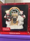 Coca-Cola Pearlescent Figurine Featuring Two Polar Bears With Jukebox ￼