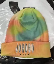 New! Nike Air Jordan Jumpman Youth Boy's MVP Stretch Cuff Beanie Hat Tie Dye