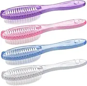 Handle Grip Nail Brush Hand Fingernail Scrub Brush Nail Brush for Cleaning Fingernails,4 PCS