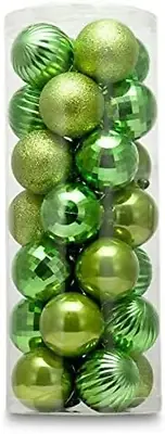 Small Size 28Ct Shatterproof Christmas Ball Ornaments in 4 Classic Finishes for