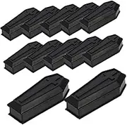 ARTIBETTER 14Pcs Halloween Coffin Box with Lid Durable Plastic Prank Prop for Party Decorations Lightweight Coffin Treat Boxes for Spooky Atmosphere
