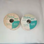 Two (2) rolls of Floral ribbon, "Pattern 800" 50 yards each, 200 count plus,