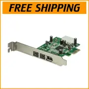 3-Port PCI Express FireWire Card Adapter - 800/400 Mbps with Low Profile Bracket