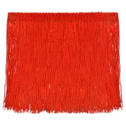 5 Yards 6 Inch Chainette Fringe Trim Tassel Sewing Trim for Clothes, Red