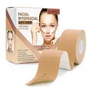 Flye Facial Myofascial Lift Tape Wrinkle Patches,Face Eye Neck Lift Tape, Anti-Wrinkle Patches Anti-Freeze Stickers Neck Lift Tape For Firming And...