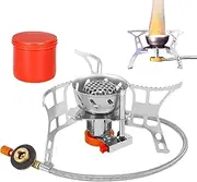 Camping Burner,Backpacking Folding Stove - Outdoor Cooking Accessories, Single Burner Camping Equipment for Traveling