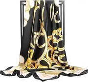 [BEILATE] Women's Square Silk Scarf Head Scarf Neckerchief Silk Scarf