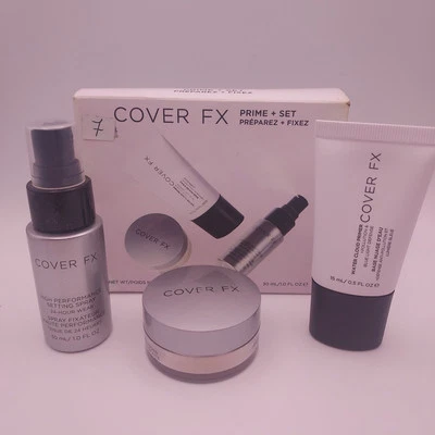 COVER FX Prime + Set Makeup Primer Setting Powder Setting Spray Minis