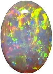 [RRVGEM] 8.25 Ratti 8.00 Carat Opal Stone Certified Natural Fire Oval Shape AAA+ Super Quality Astrological Australian Opal Loose Gemstone for Man and Woman with Lab - Certificate, LOOSE GEMSTONE, Opal