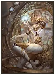 Tessa Six - Spark-Shaper Mage 100 TCG Card Sleeves (FN44S) Fantasy North (Matte) Brown,White (FN44S-Matte)