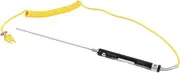 -50-500℃ Thermocouple Probe, Stainless Steel Probe K Type Sensor High Temperature Thermocouple Needle Tip Immersion Probe for Oil Liquid Detection Engineering