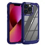 Reiko High Quality Clean PC, TPU & Metal Bumper Case for iPhone 13 Pro in Navy |